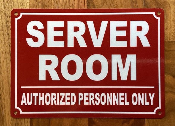 NYC SERVER ROOM SIGN