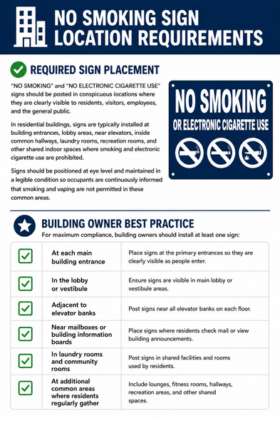 NO SMOKING SIGN LOCATION REQUIREMENTS (pdf)