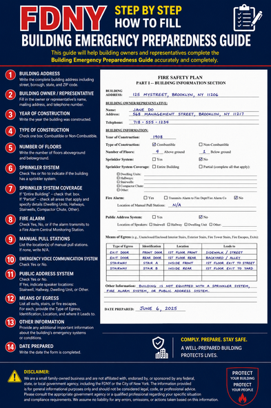 fdny Building Emergency Preparedness Guide (pdf)