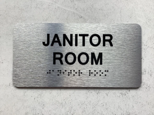 JANITOR ROOM Sign