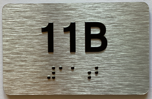 Apartment Number unit 11C Sign