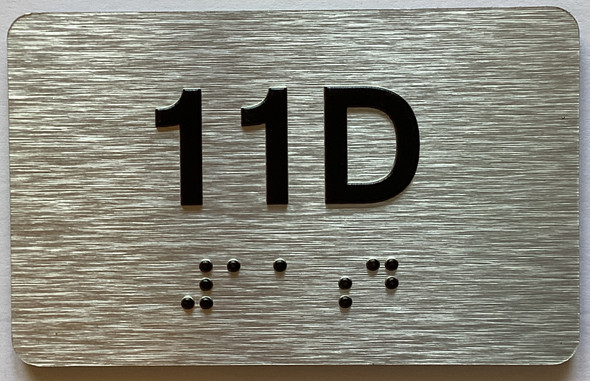 Apartment Number unit 11D Hpd Sign