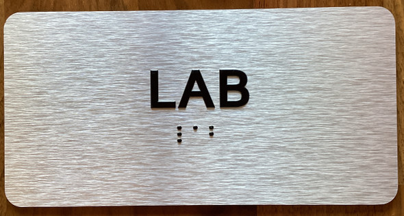 Lab Sign with Raised Letters & Grade 2 Sign