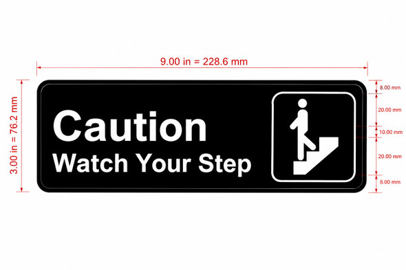 CAUTION WATCH YOUR STEP Restaurant Hpd Sign