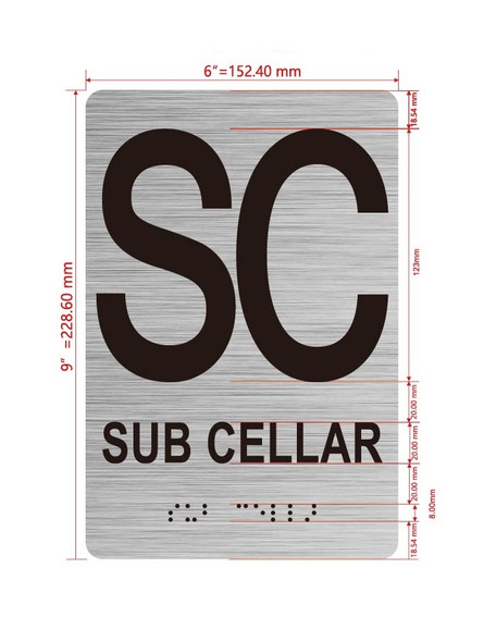 FLOOR SC SUB CELLAR Hpd Sign