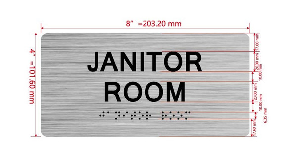 JANITOR ROOM Hpd Sign