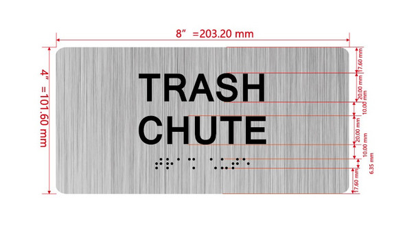 TRASH CHUTE Hpd Sign