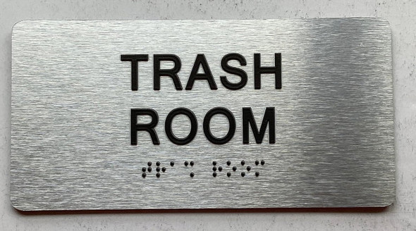 TRASH ROOM Sign
