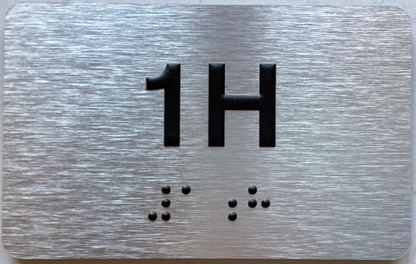 APT# 1H SILVER Sign