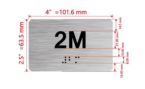 APT# 2M SILVER Hpd Sign