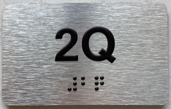APT# 2Q SILVER Sign