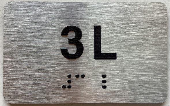 APT# 3L SILVER Sign