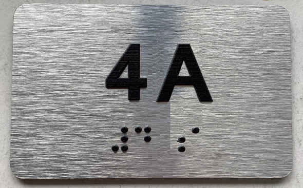 APT# 4A SILVER Sign