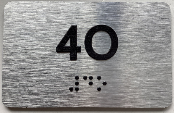 APT# 4O SILVER Sign