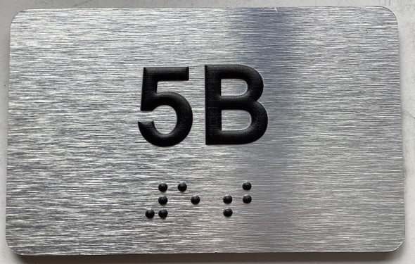 APT# 5B SILVER Sign
