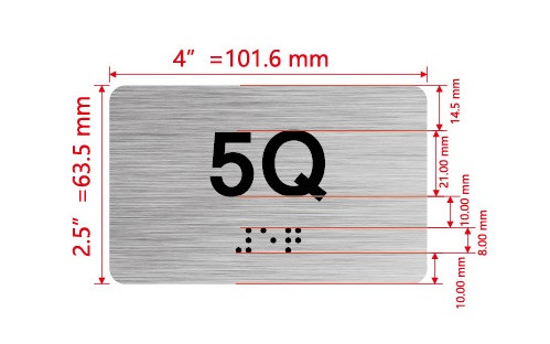 APT# 5Q SILVER Hpd Sign