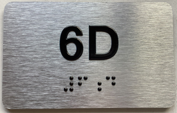 APT# 6D SILVER Sign