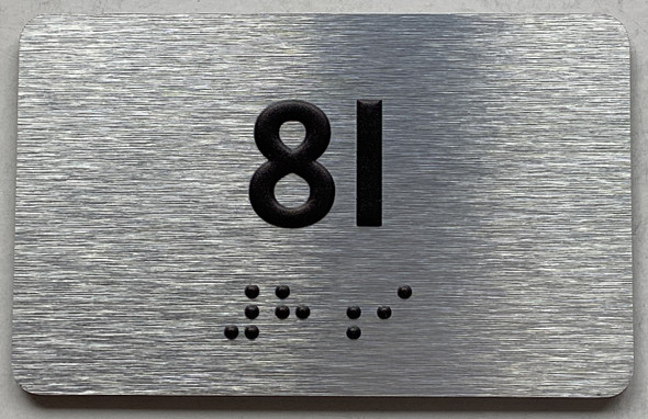 APT# 8I SILVER Sign