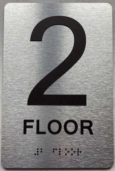 2 FLOOR Sign