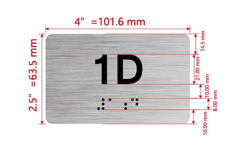 APT# 1D Hpd Sign