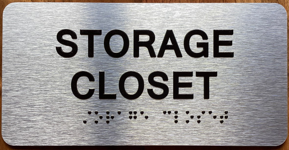 The Storage Closet Sign with Raised Letters & Grade 2 Sign