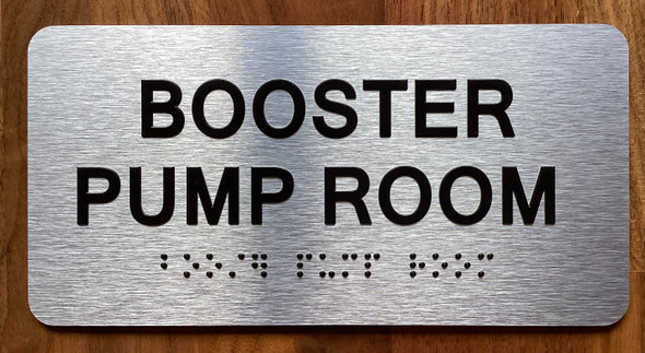 The Booster Pump Room Sign