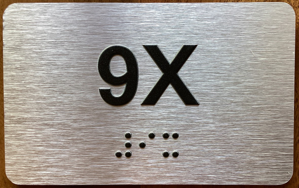 Apartment Number 9X Sign