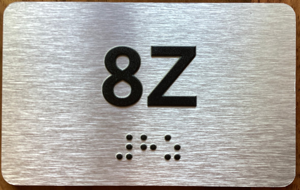 Apartment Number 8Z Sign