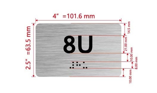 Apartment Number 8U Hpd Sign