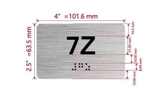 Apartment Number 7Z Hpd Sign