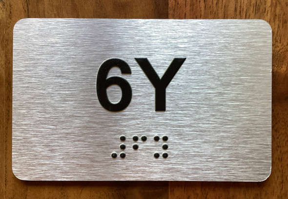 Apartment Number 6Y Sign