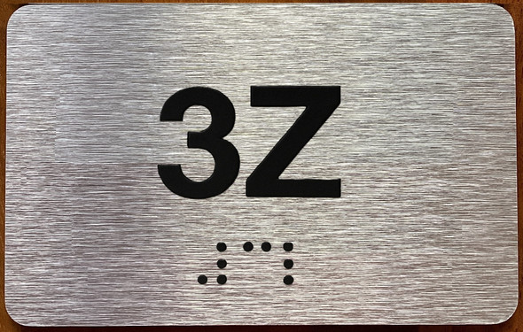 Apartment Number 3Z Sign