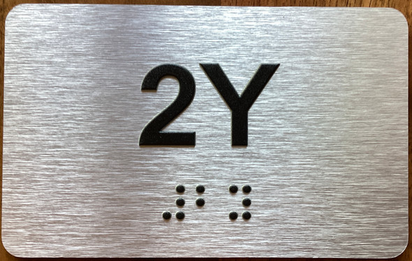 Apartment Number 2Y Sign