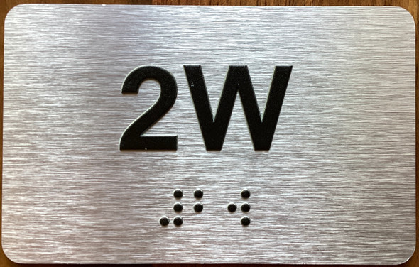 Apartment Number 2W Sign