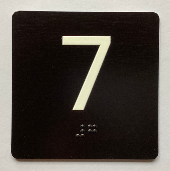 Elevator 7 Sign Elevator Jamb Plate Hpd Sign