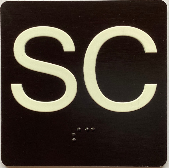 Sc 4X4 Sign with Raised Letters & Grade 2 Sign