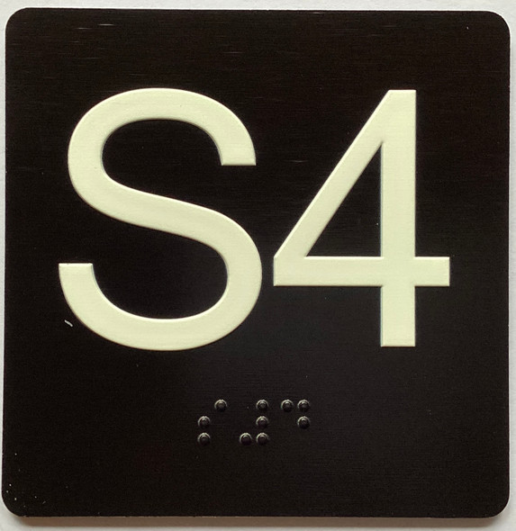 S4 Sign with Raised Letters Compliance Sign