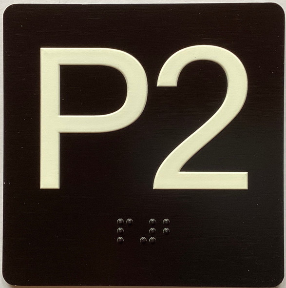 P2 Sign with Raised Letters Sign