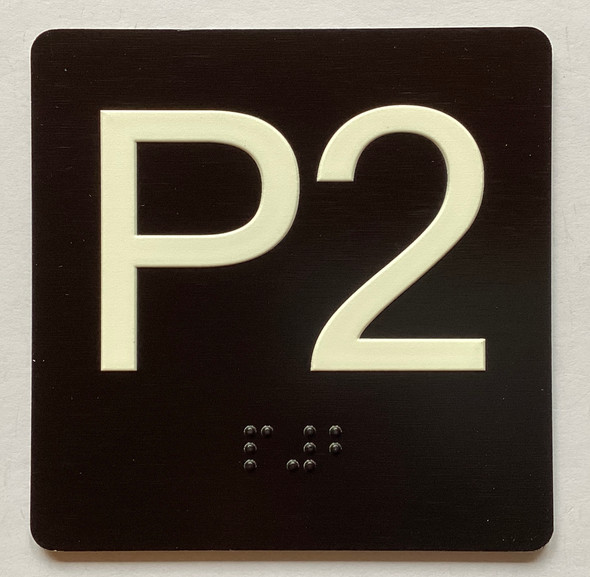P2 Sign with Raised Letters Hpd Sign