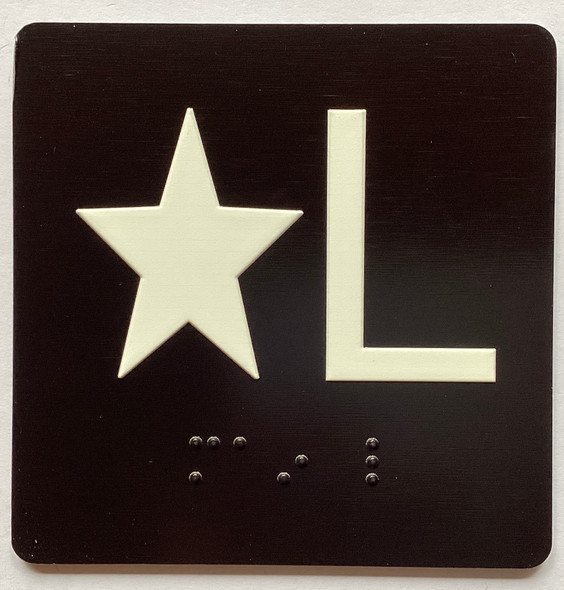 Star L Sign with Raised Letters & Grade Sign