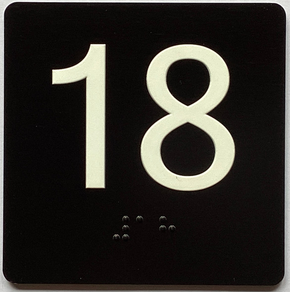 18 Sign with Raised Letters Sign