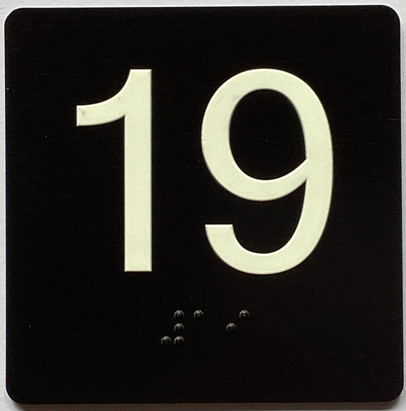 19 Sign with Raised Letters Sign