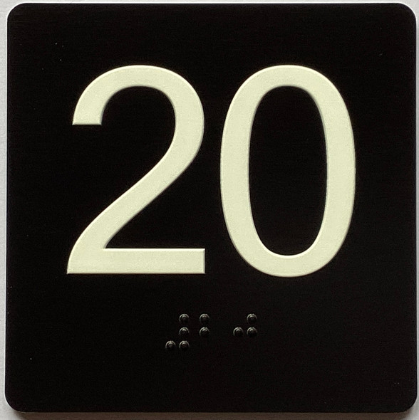 20 Sign with Raised Letters Sign