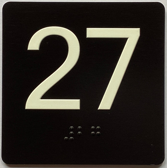 27 Sign with Raised Letters Sign
