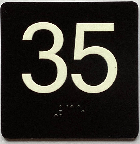 35 Sign with Raised Letters Sign