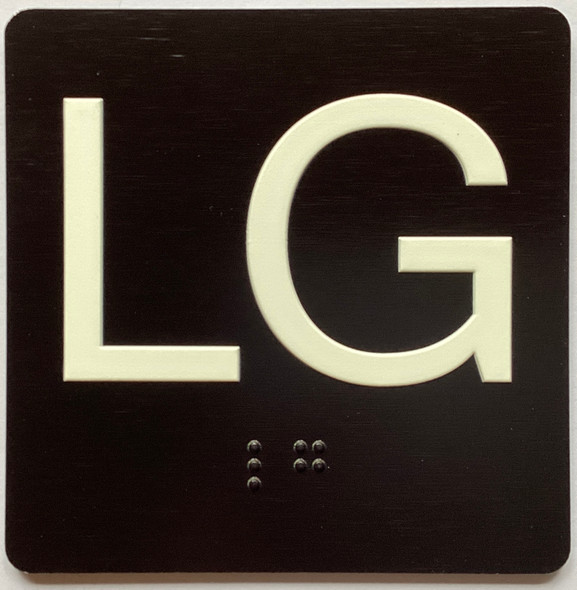 LG Sign Elevator Jamb Plate Sign