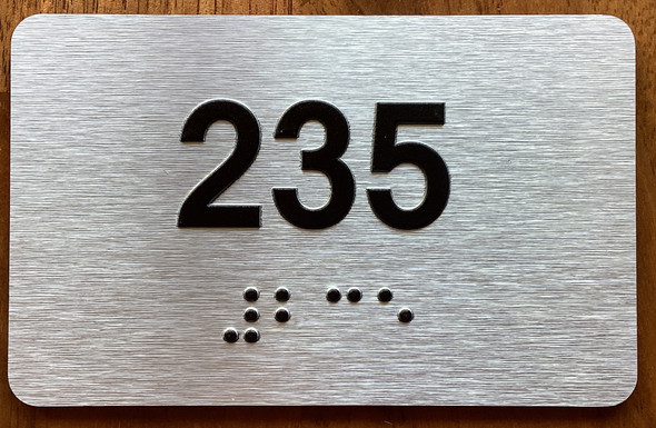 Apartment number 235 Sign
