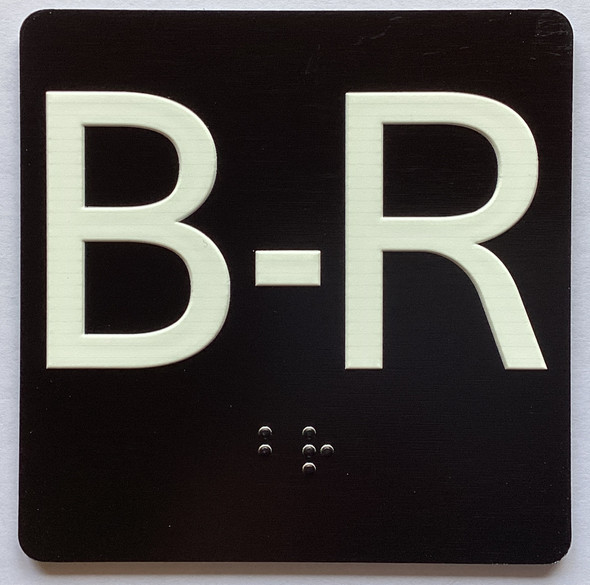 B-R Elevator Jamb Plate Sign