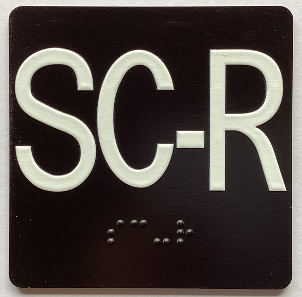 SC-R Elevator Jamb Plate Sign
