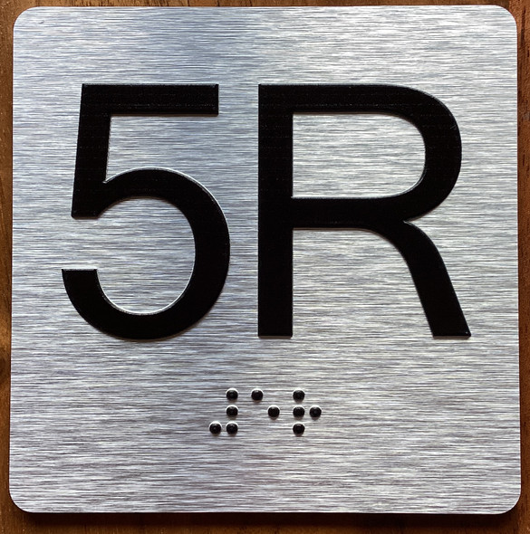 5R Elevator Jamb Plate Sign